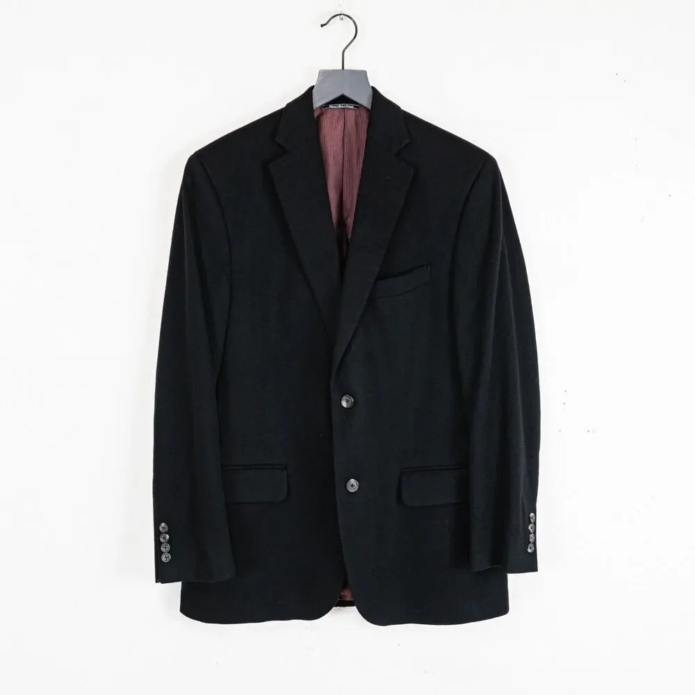 Carroll & Co. Loro Piana 100% Cashmere Blazer Jacket in Black sz 41R